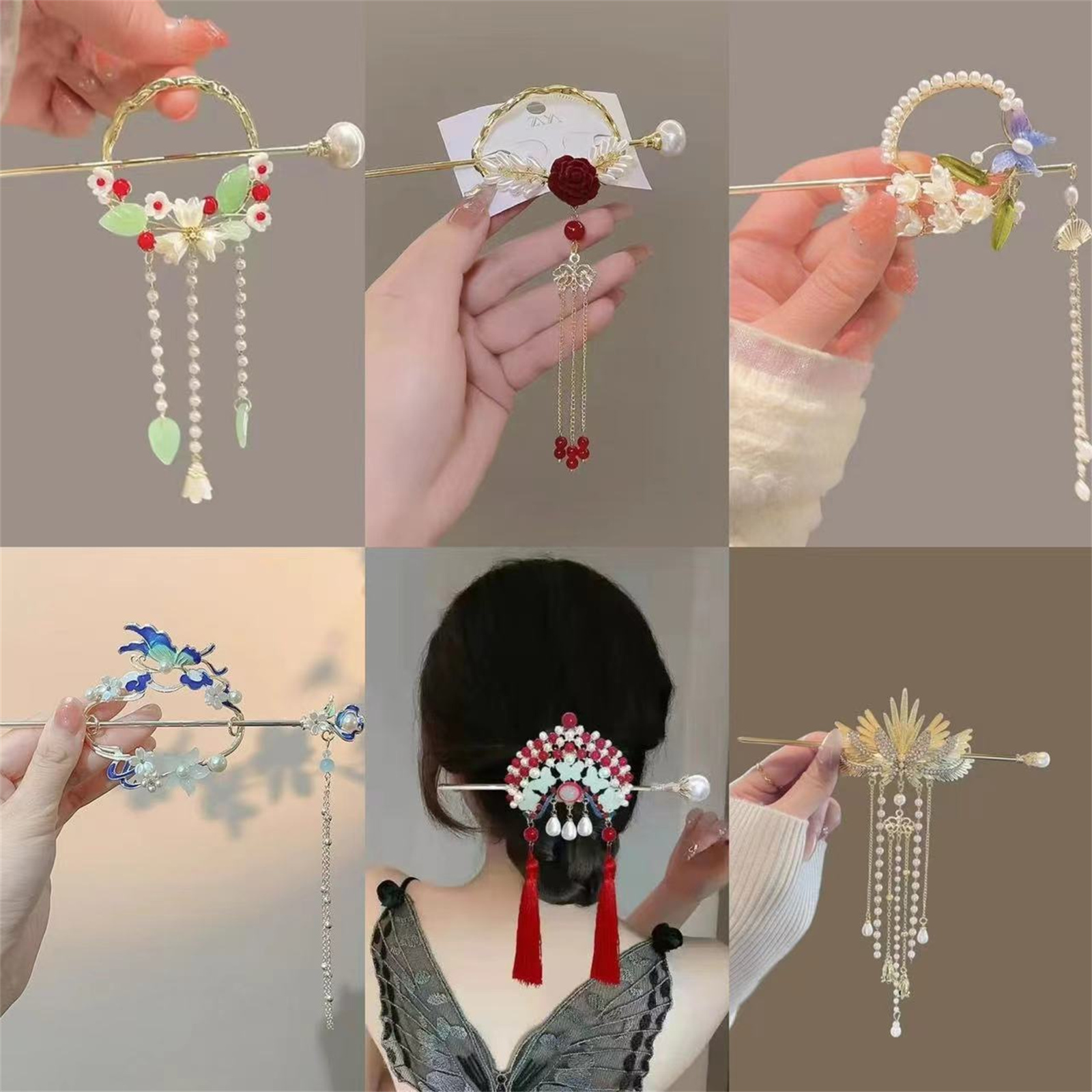 Ethnic Style Hairpin For Women - đánh giá và giá Supply Florist