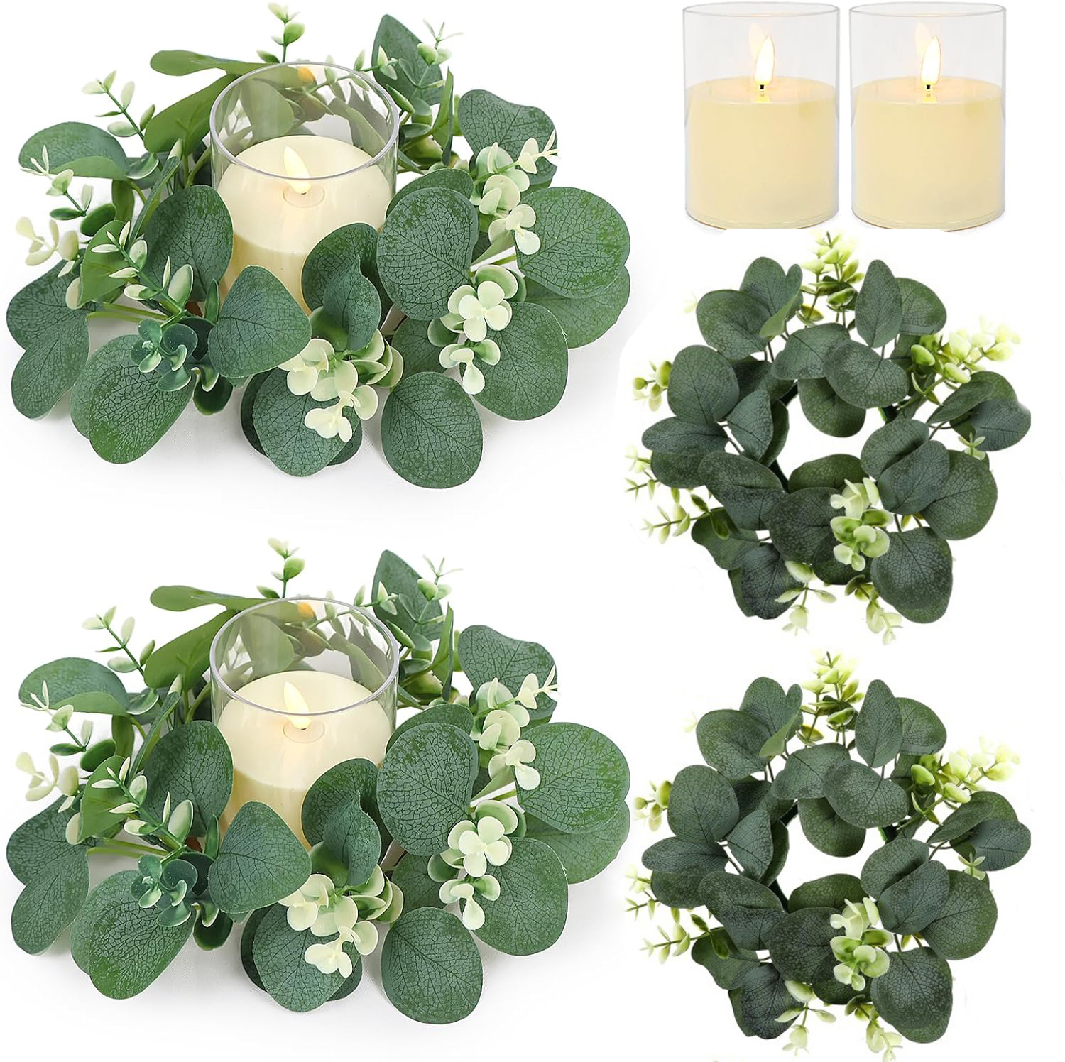 1/2/4Pcs Artificial Garland Gr - đánh giá và giá Eucalyptus Preserved