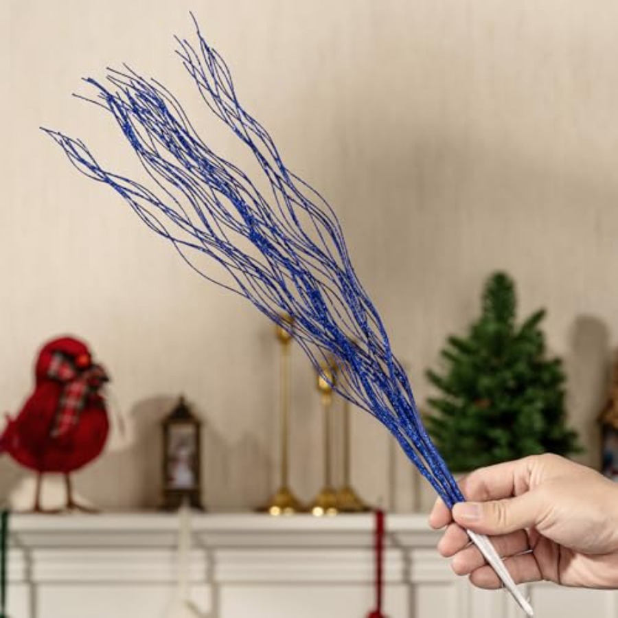 10 PCS Glitter Christmas Picks - đánh giá và giá Branch Curly Willow