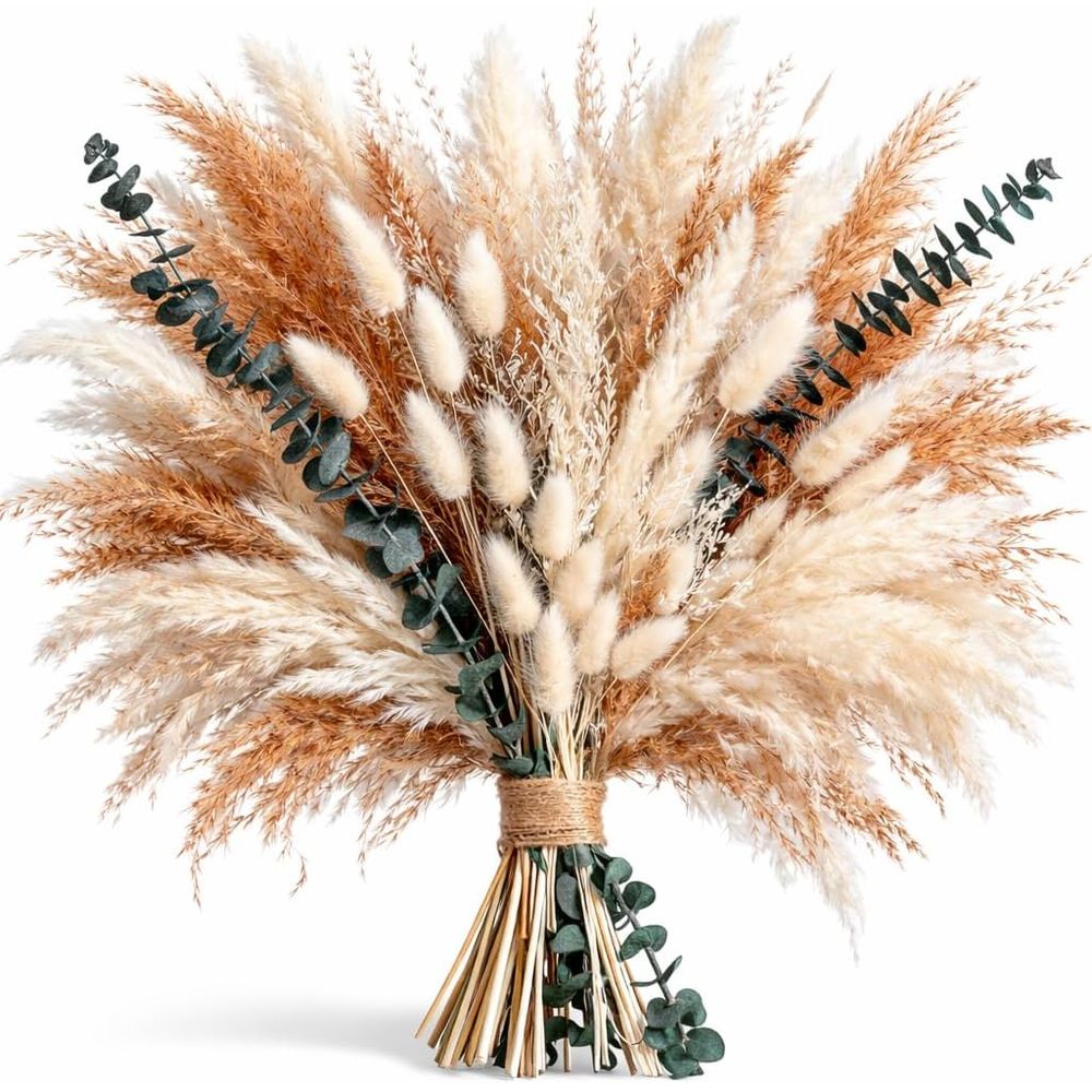 Pampas Grass & Bunny Tails Bou - đánh giá và giá Eucalyptus Preserved
