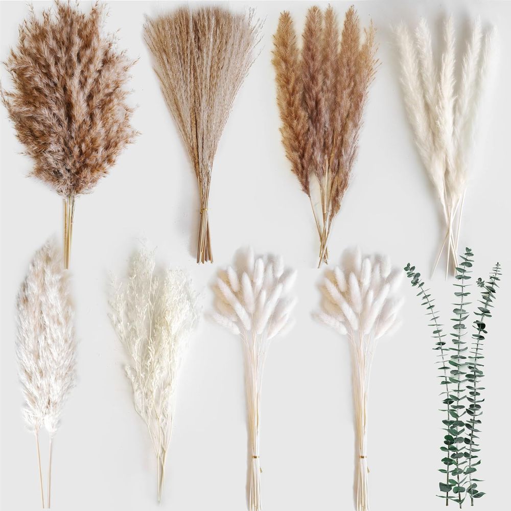 Pampas Grass & Bunny Tails Bou - đánh giá và giá Eucalyptus Preserved