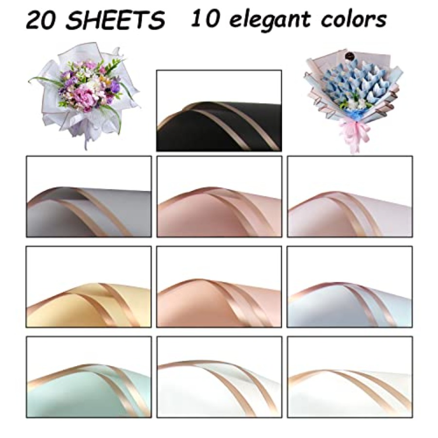 20 Sheets Flower Wrapping Pape - đánh giá và giá Supply Florist