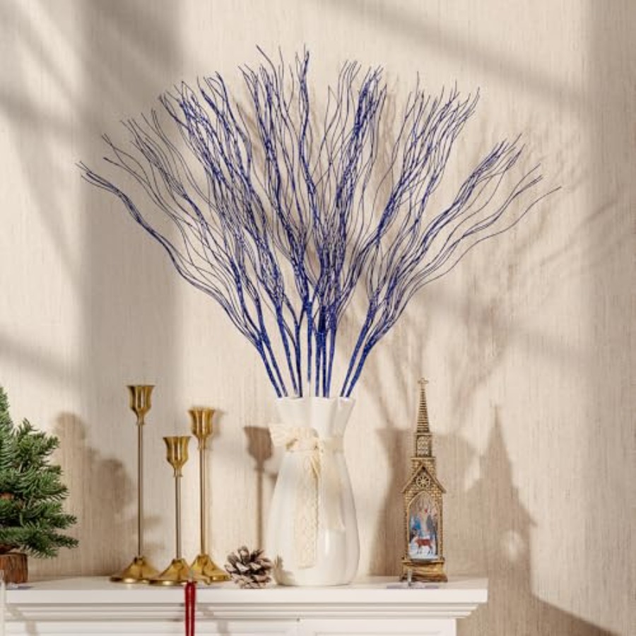 10 PCS Glitter Christmas Picks - đánh giá và giá Branch Curly Willow