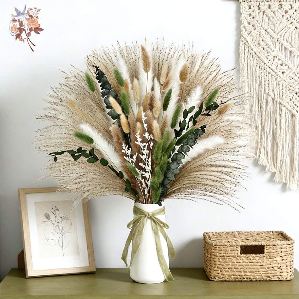 85PCS Natural Dried Flowers Pa - đánh giá và giá Eucalyptus Preserved