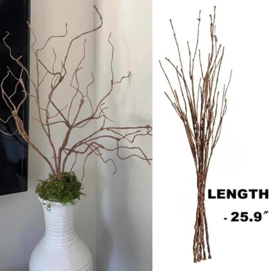 5PCS Artificial Lifelike Curly - đánh giá và giá Branch Curly Willow