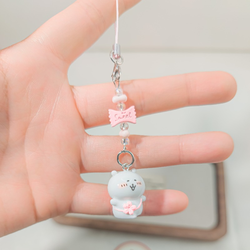 Cute Beaded Phone Strap Pink G - đánh giá và giá Supply Florist